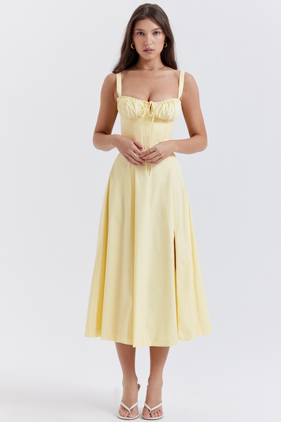 Vivienne™ | Romantic Corset Midi Dress