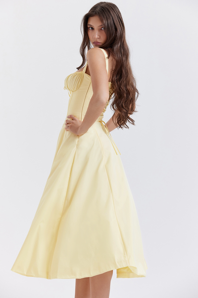 Vivienne™ | Romantic Corset Midi Dress